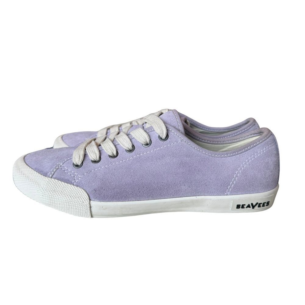 Seavees Monterey Sneaker Stitch Fix Lavender Suede Low Top Womens 7 Casual Shoes